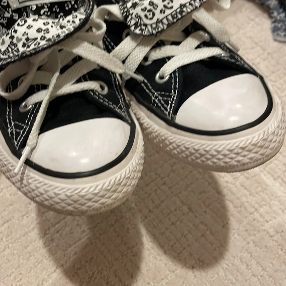 COPY - Converse Kids Chuck Taylor All Star Double Tongue Ox Big Girl's Shoes sz…